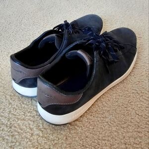 Men's Dark Blue and Brown Casual Nubuck Shoes